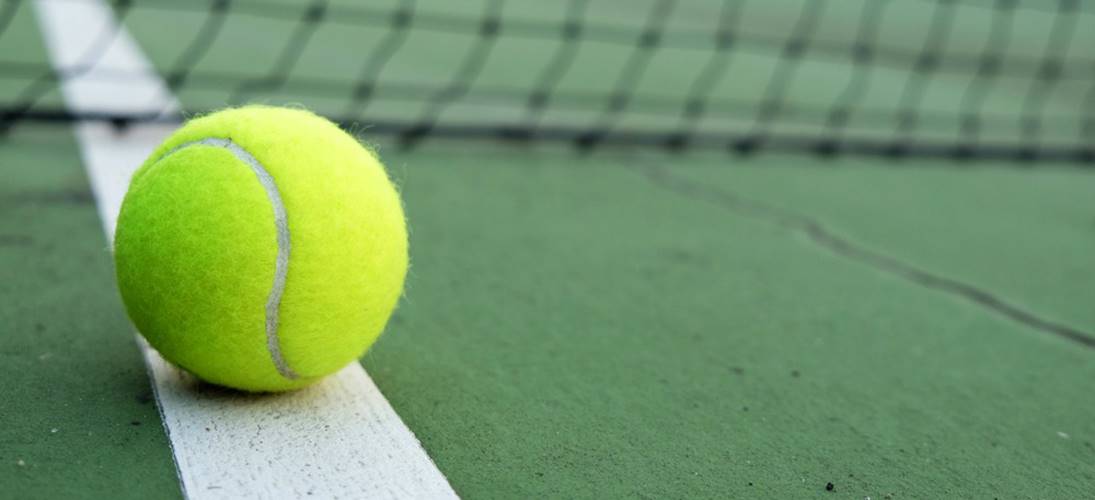 tennis court action