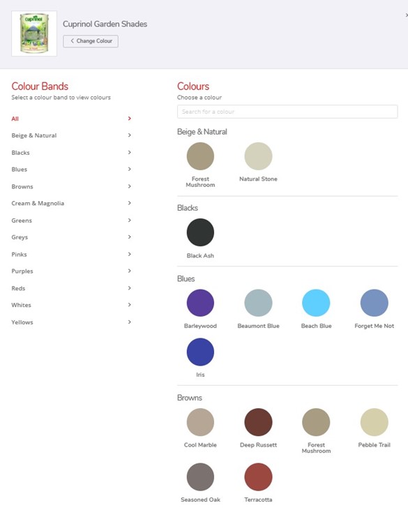 cuprinol garden shades colours