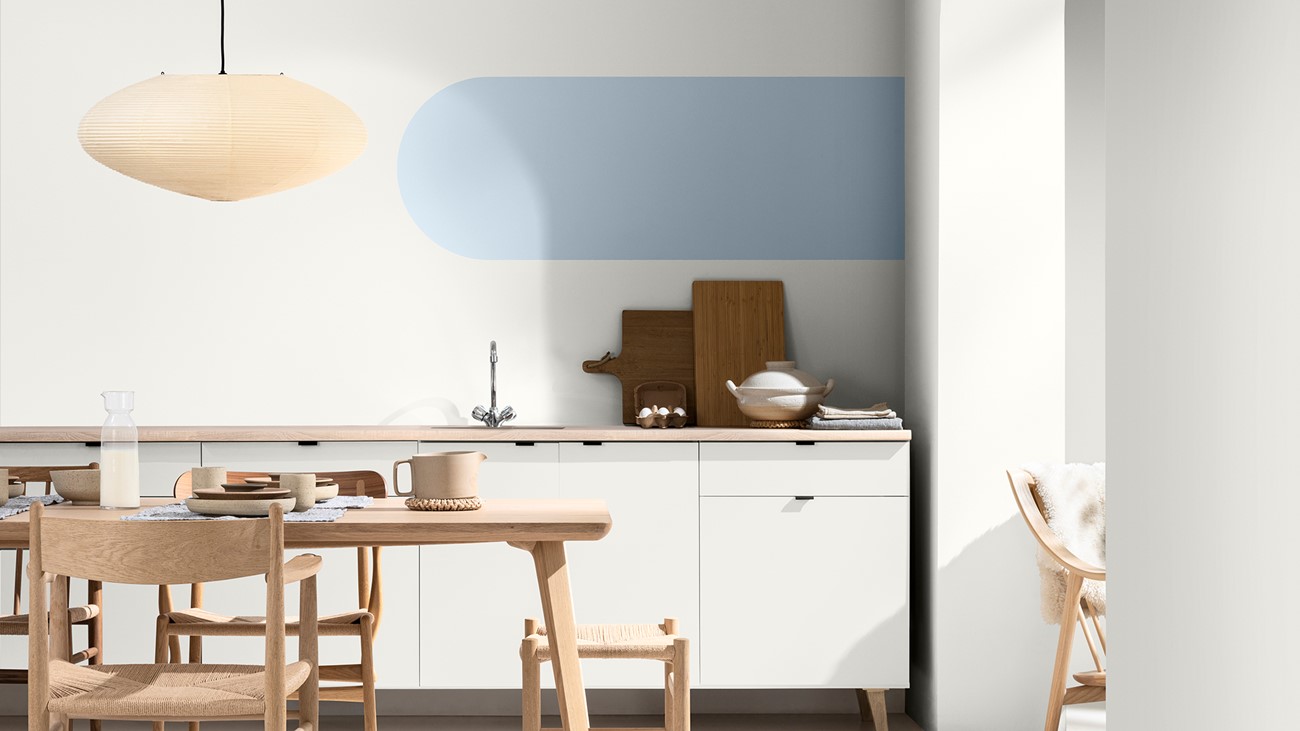 Dulux Room Image with Bright Skies and Cliff Walk