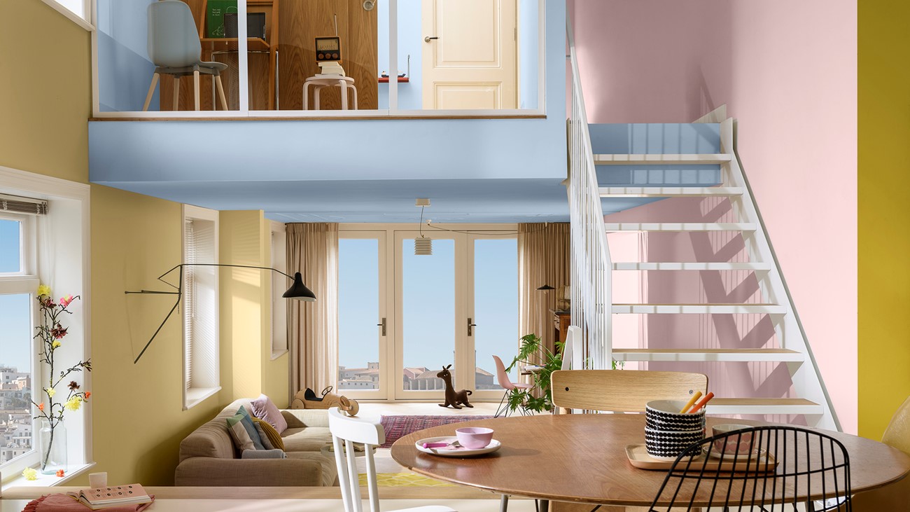 Dulux Room Image with Bright Skies and Rose Canopy