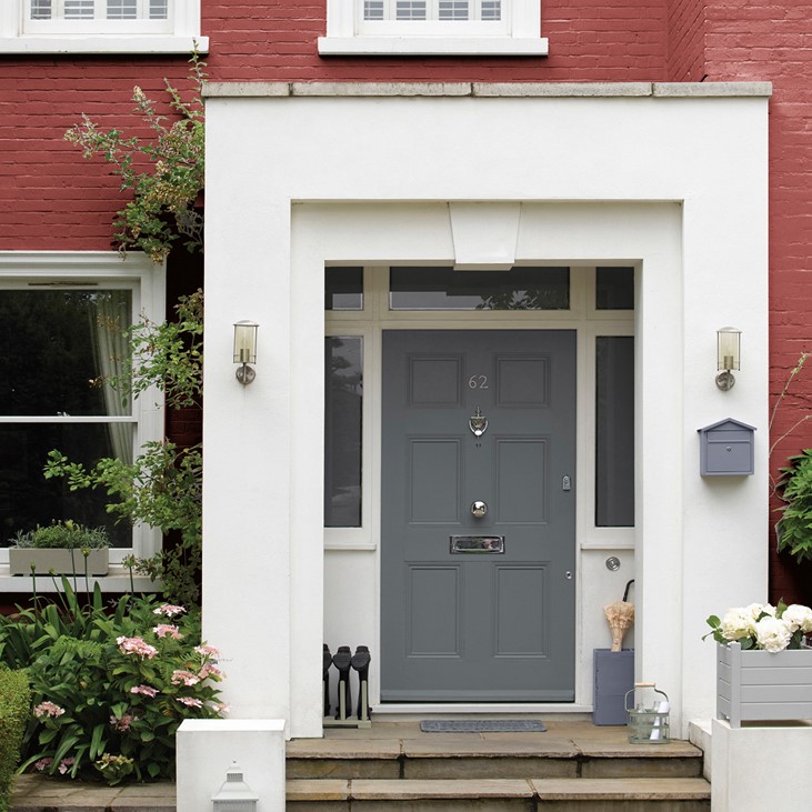 House painted in Sandtex Smooth Masonry Terracotta