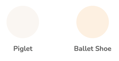 Earthborn Claypaint in Piglet and Ballet Shoe