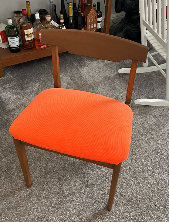 Upcycled chairs complete