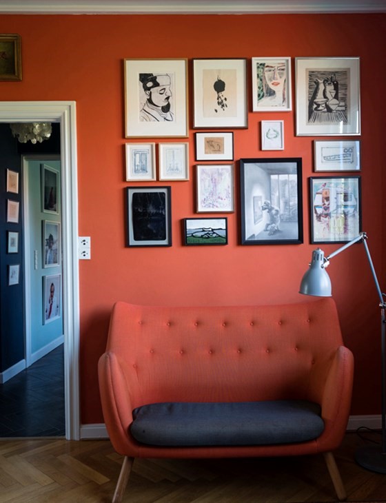 Charlotte's Locks wall - farrow and ball