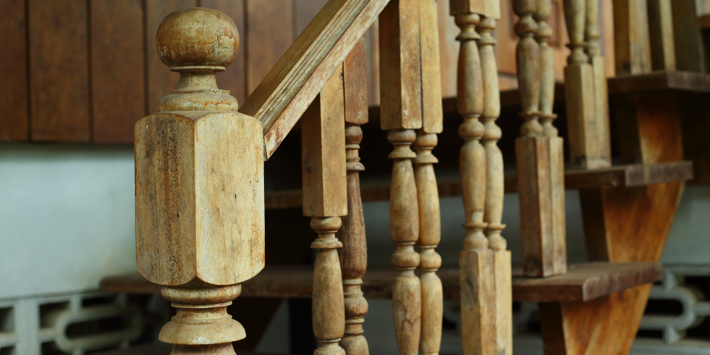 Stripping paint from your banisters