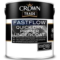 FREE Delivery on Crown Trade Fastflow Quick Dry Primer Undercoat 2.5L Ready Mixed