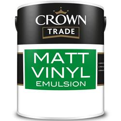 15% Off & Free Delivery on Crown Trade Matt Vinyl Emulsion 5L Mixed to Order