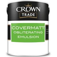 Buy 3 for £105 & Free Delivery on Crown Trade Covermatt Obliterating Emulsion 10L Ready Mixed