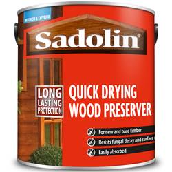 FREE Delivery on Sadolin Quick Dry Wood Preserver 2.5 Litre
