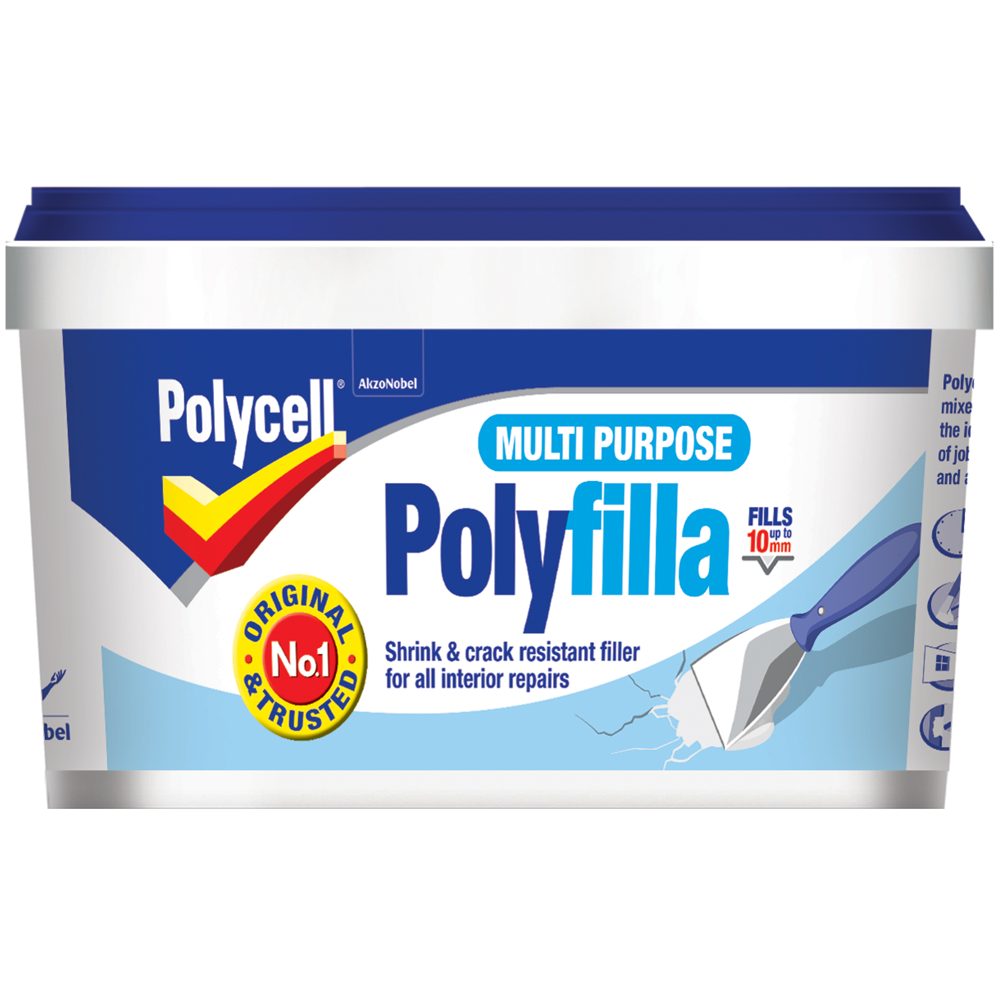 Polycell Multi Purpose Polyfilla Ready Mixed Tub 600gm