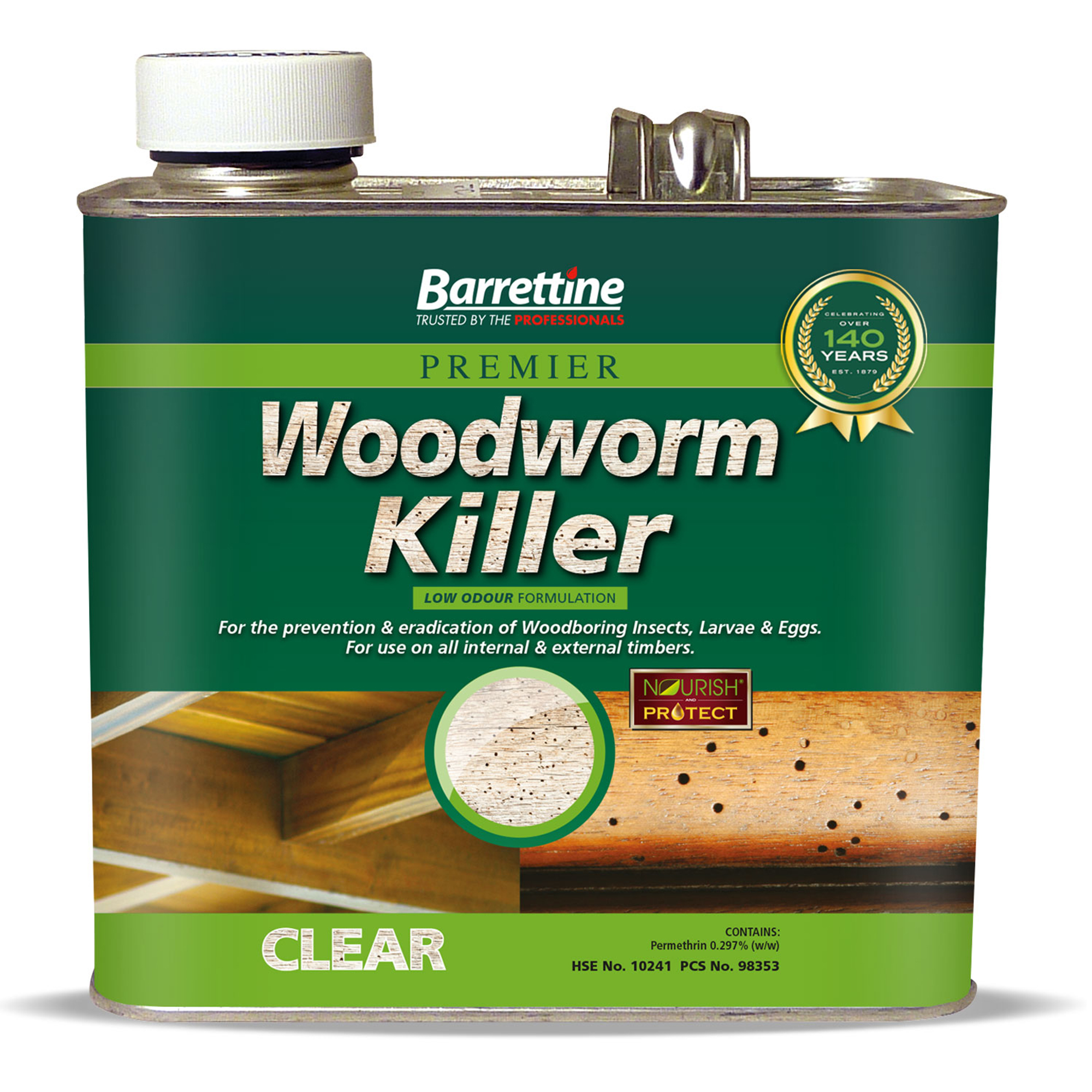 Barrettine Wood Worm Killer 2.5 Litre