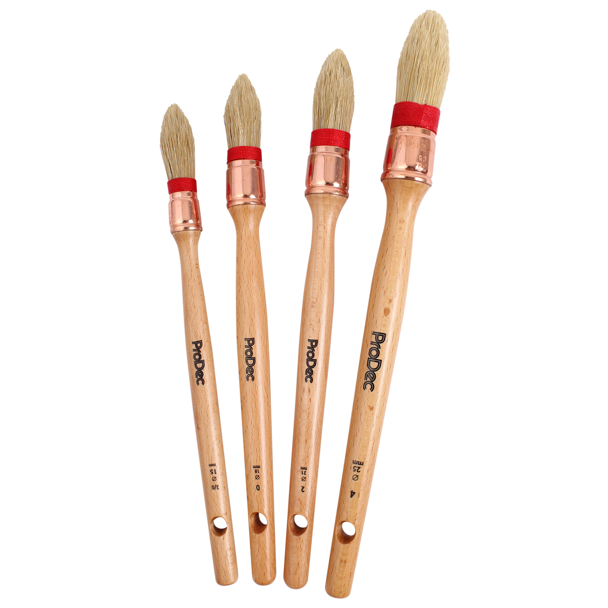 Rodo ProDec Pure Bristle Sash 4pc Brush Set