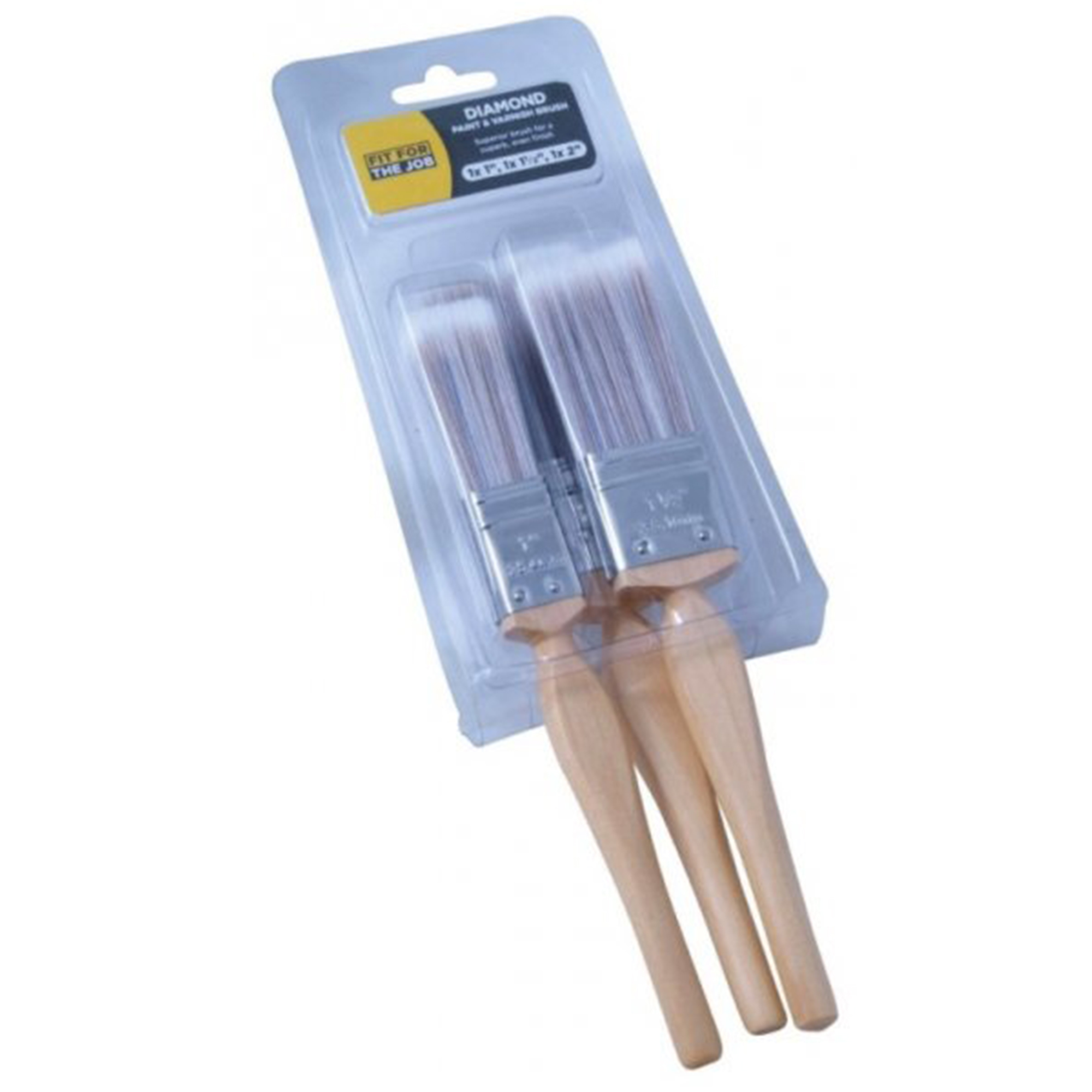 Rodo Fit for the Job Diamond 3 Piece Brush Set