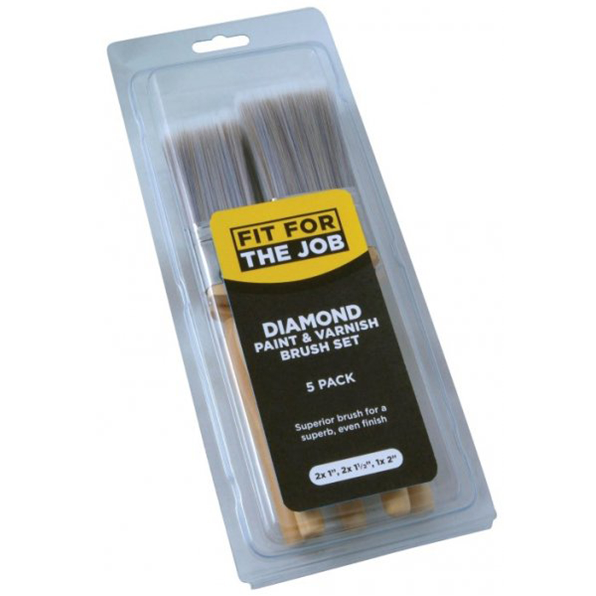 Rodo Fit for the Job Diamond 5 Piece Brush Set