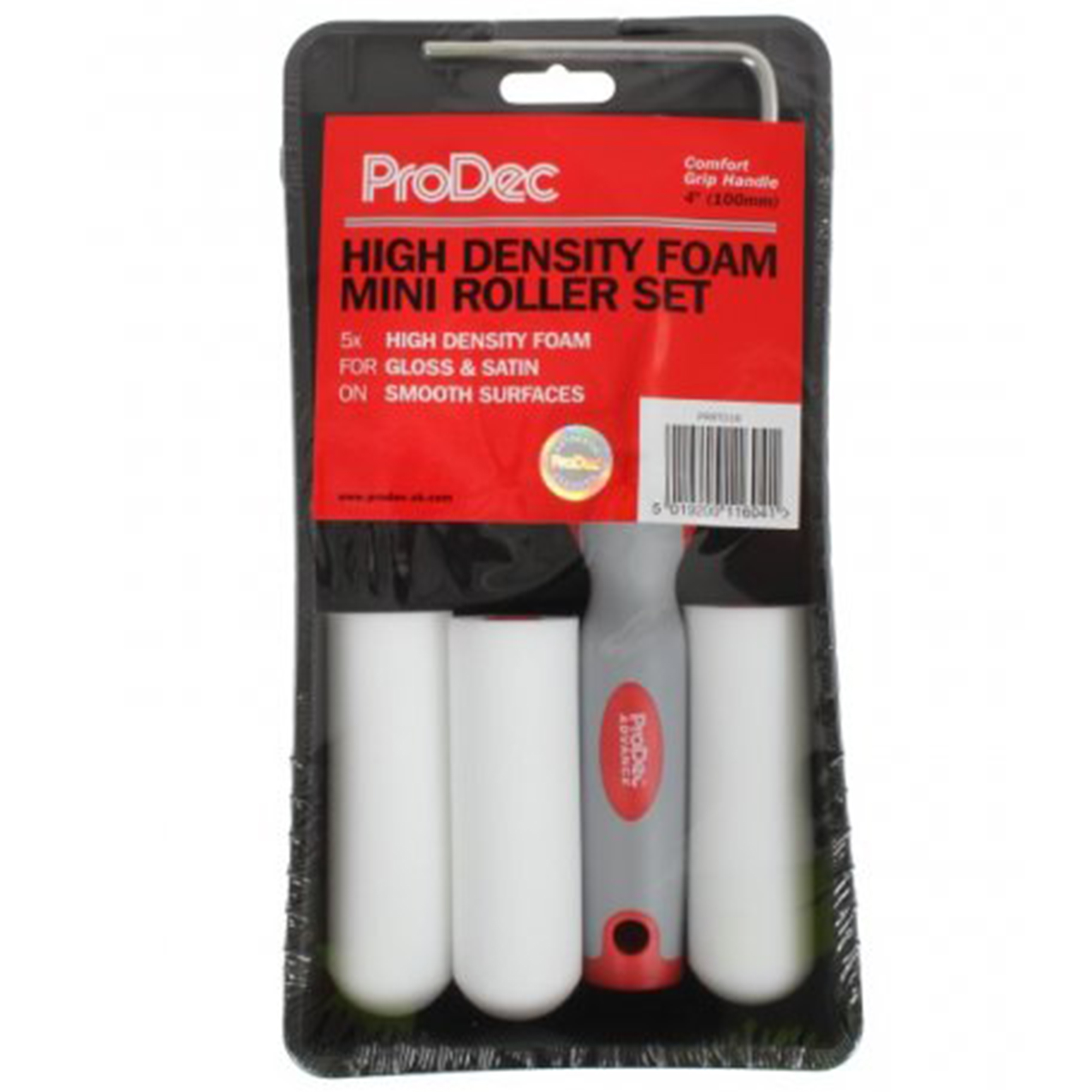 Rodo ProDec Mini Roller Kit With 5 Foam Sleeves 4"