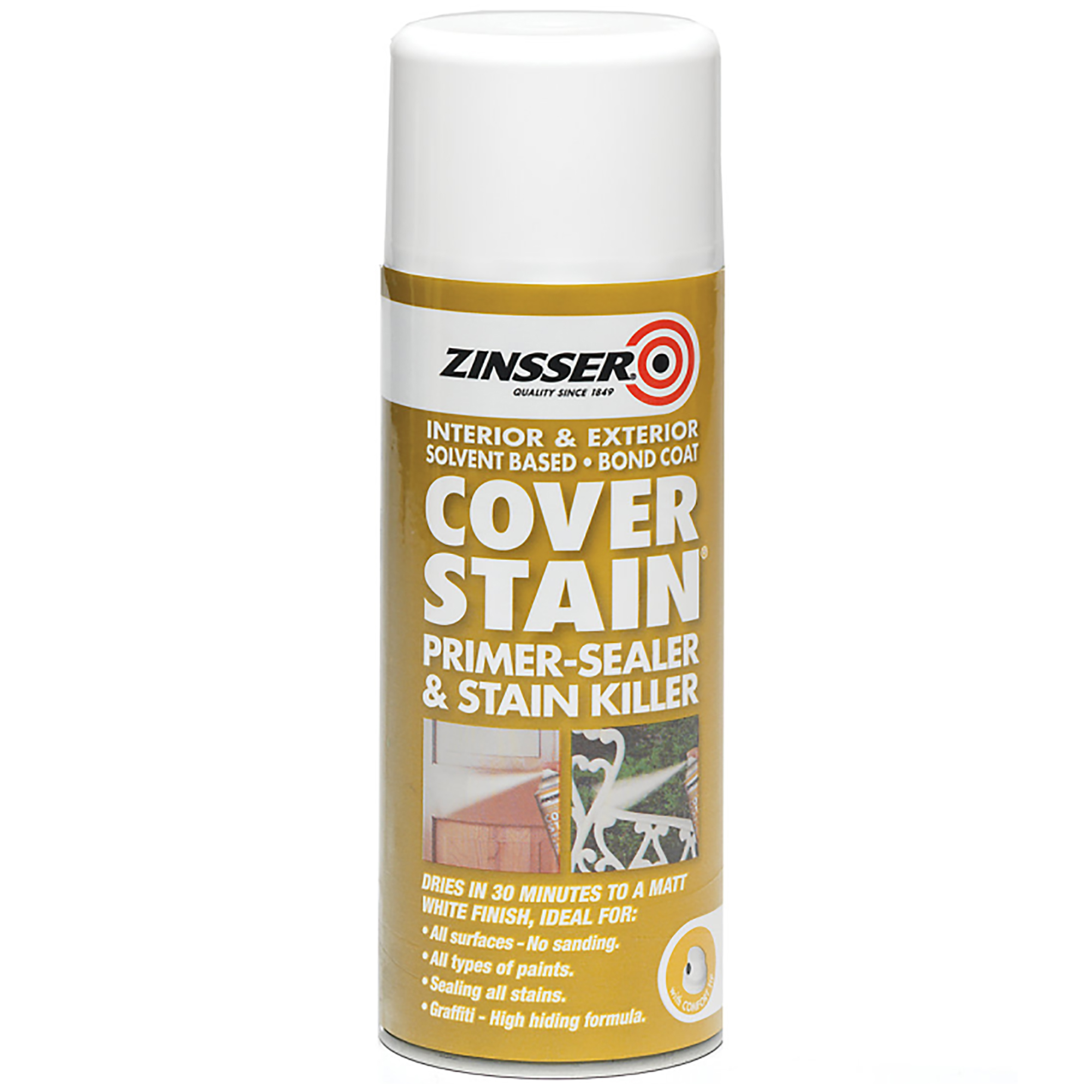Zinsser Cover Stain Aerosol 390ml