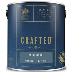 Buy 2 for £55 & Free Delivery on Crown Crafted Luxurious Flat Matt Emulsion 2.5L Ready Mixed